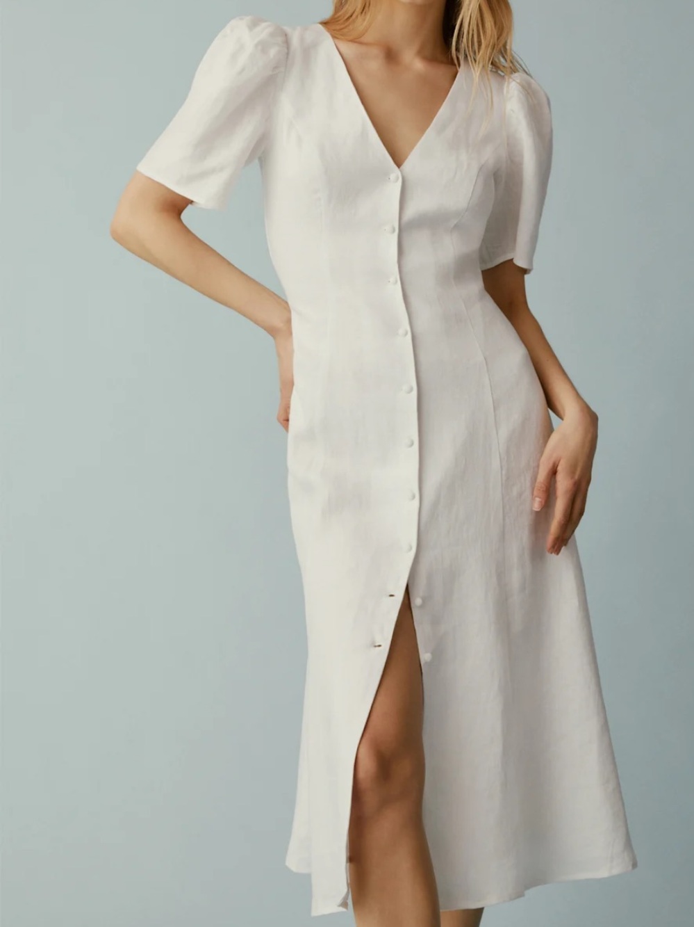 NWOT Reformation Newbury Linen Dress